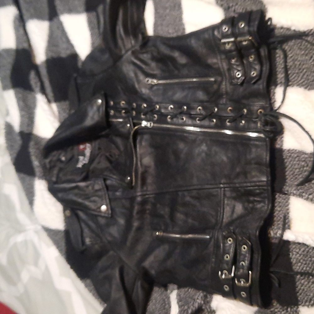 Genuine Leather Jacket By Real Leather Size Large
